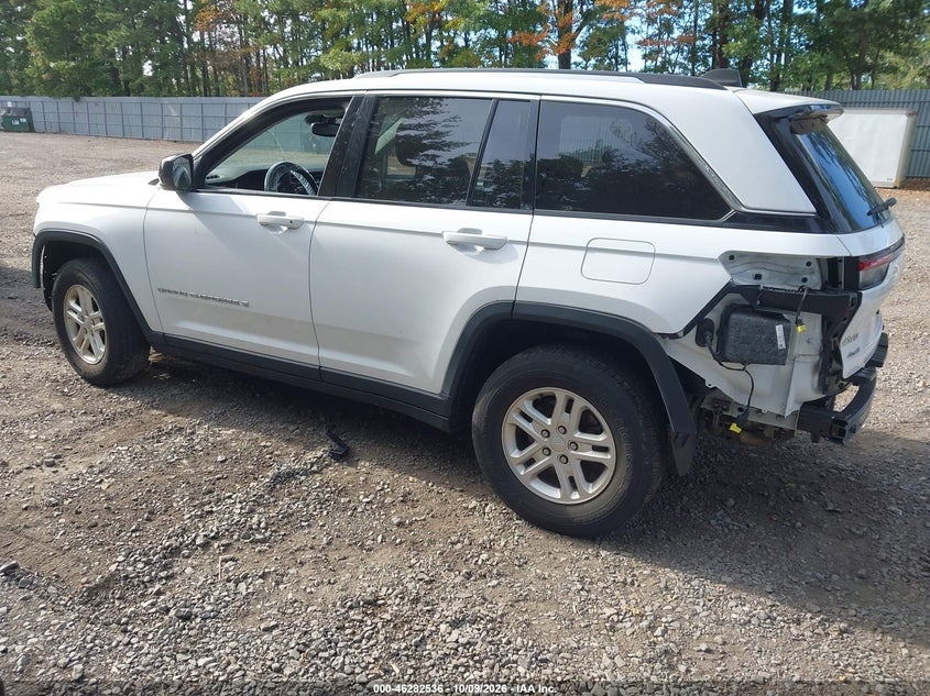 Vin: 1c4rjhag6pc549399, lot: 46782682, jeep grand cherokee laredo 4x4 20233