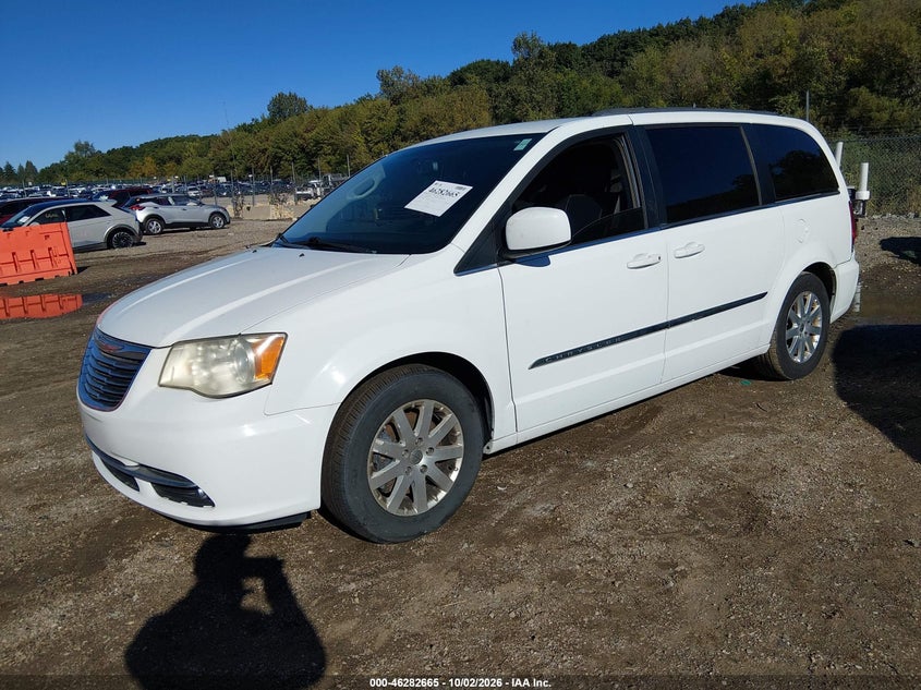 Vin: 2c4rc1bgxer217647, lot: 46782811, chrysler town & country touring 20142