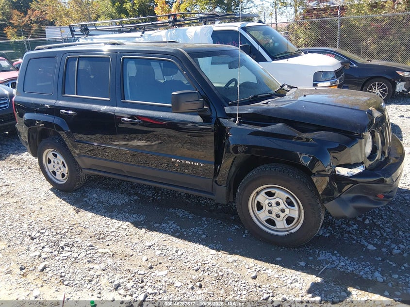 Vin: 1c4njrbb0hd142004, lot: 46782823, jeep patriot sport 4x4 20171
