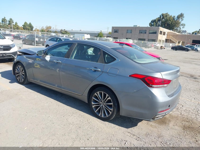 Vin: kmhgn4je2gu112377, lot: 46782832, hyundai genesis 3.8 20163