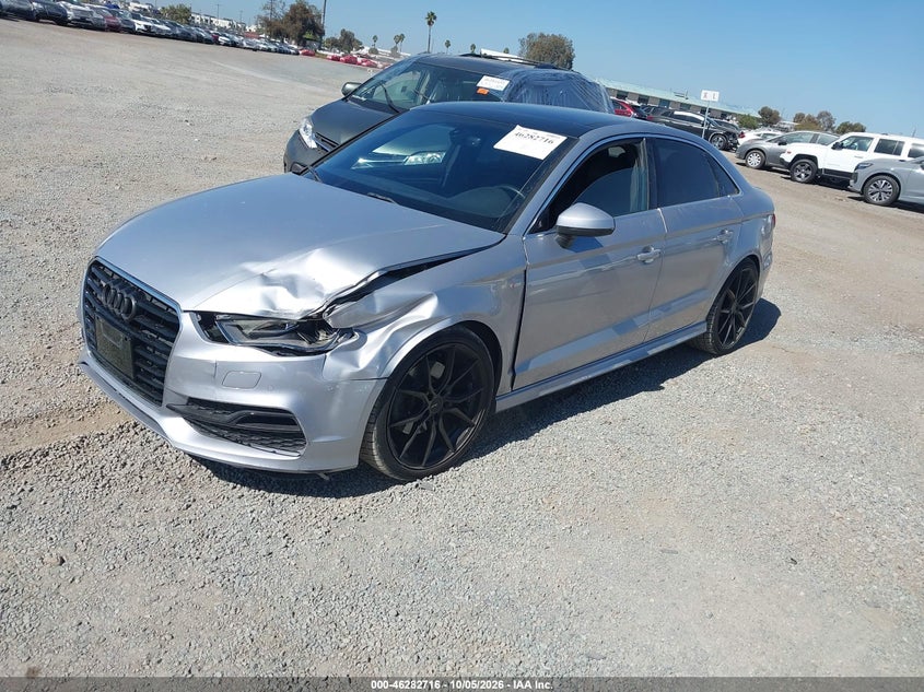 Vin: wauj8gff7g1033810, lot: 46782863, audi a3 2.0t premium 20162