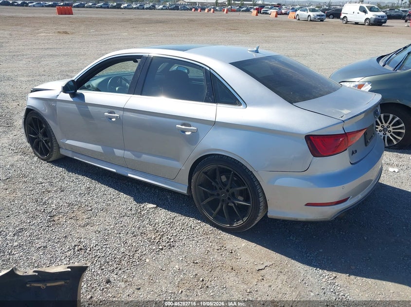 Vin: wauj8gff7g1033810, lot: 46782863, audi a3 2.0t premium 20163