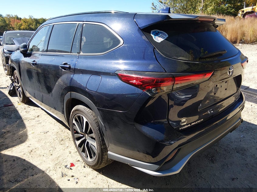 Vin: 5tdjzrbh9ns215009, lot: 46782884, toyota highlander xse 20223