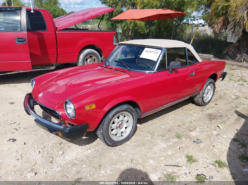 FIAT 124 1982 VIN ZFAAS00B7C5001421