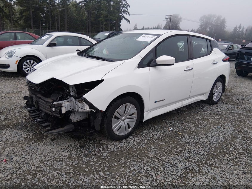 Vin: 1n4az1cp2jc306826, lot: 46782939, nissan leaf s 20182