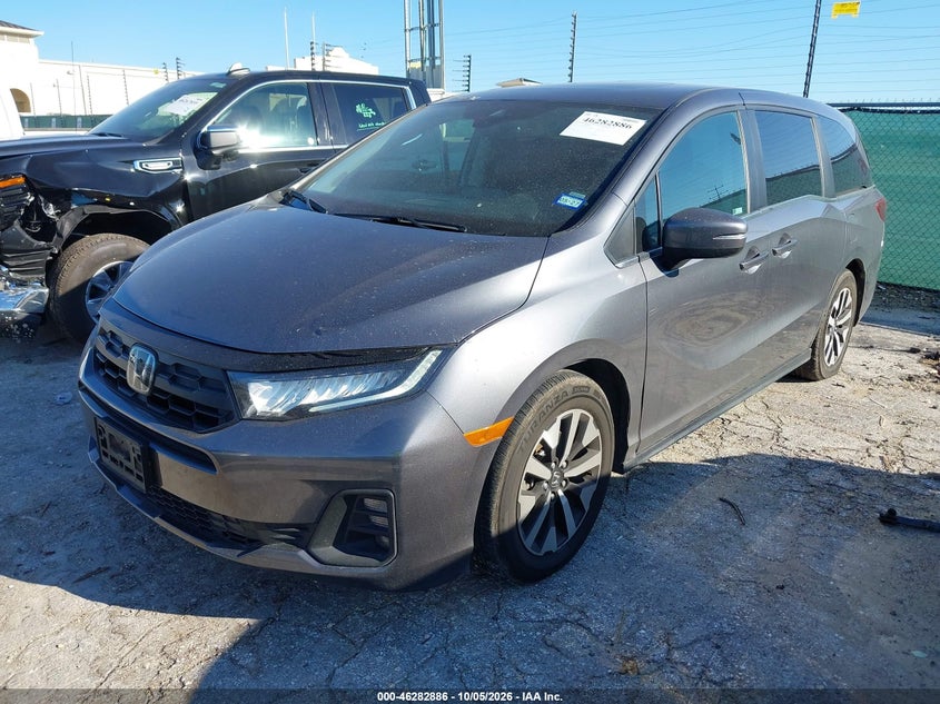 Vin: 5fnrl6h66sb067216, lot: 46783032, honda odyssey ex-l 20252