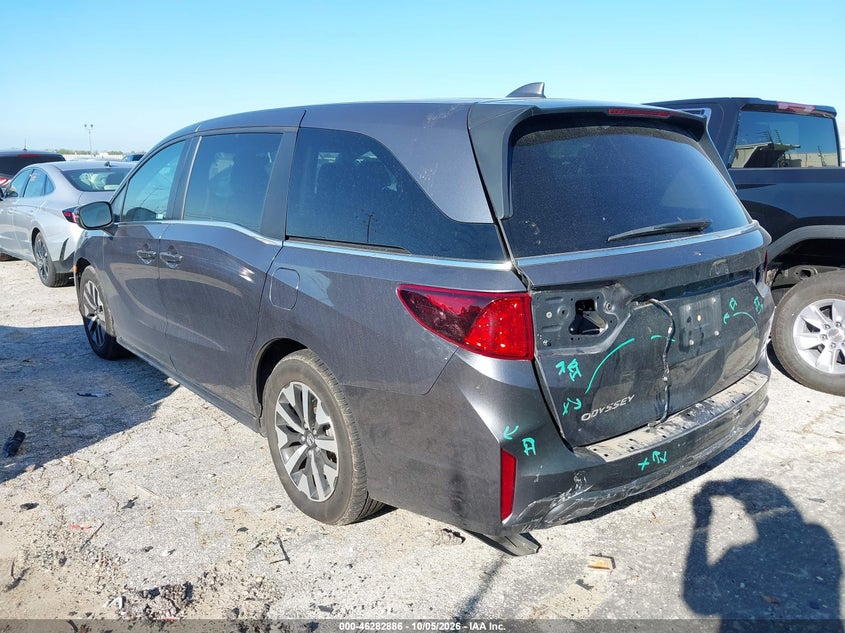 Vin: 5fnrl6h66sb067216, lot: 46783032, honda odyssey ex-l 20253