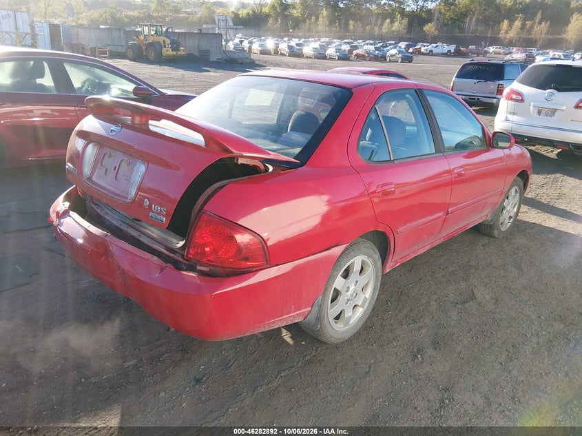 NISSAN SENTRA 2006 VIN 3N1CB51D36L621057