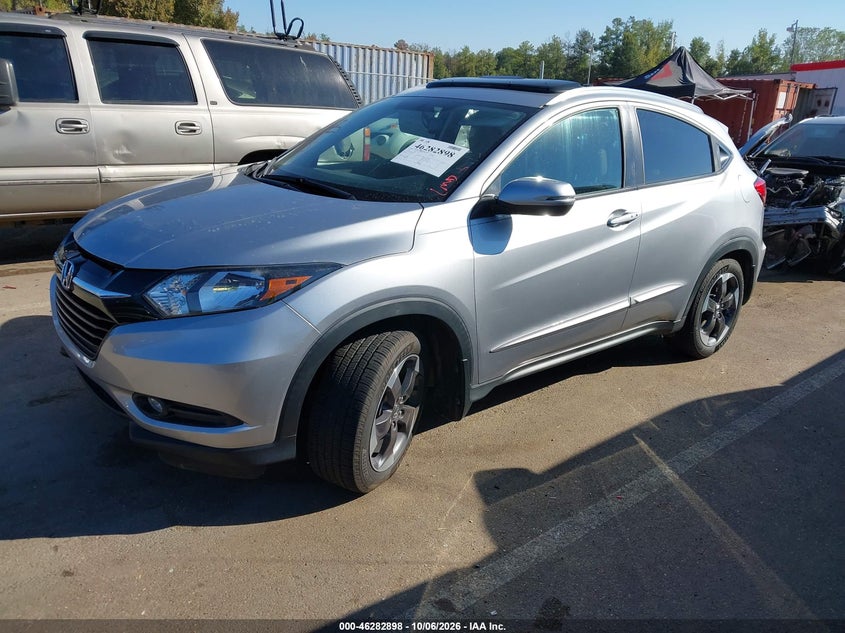 Vin: 3czru5h71jm705327, lot: 46783044, honda hr-v ex-l 20182