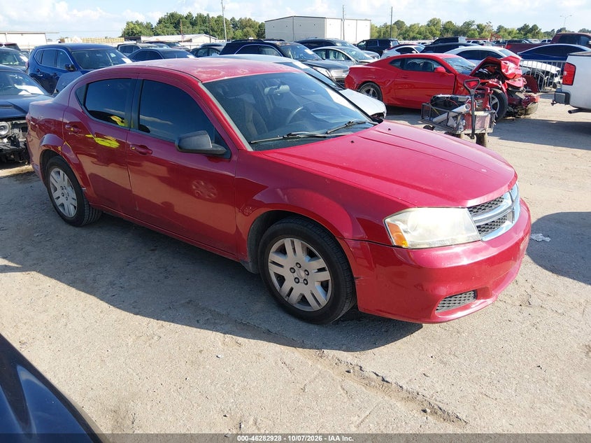 Vin: 1c3cdzab8dn596817, lot: 46783074, dodge avenger se 20131