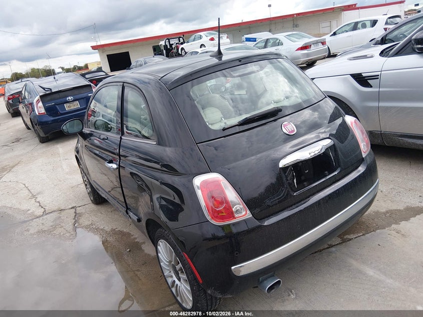 Vin: 3c3cffcr8ht594266, lot: 46783124, fiat 500 lounge 20173