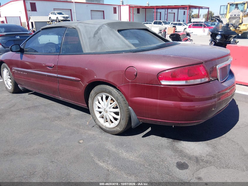 CHRYSLER SEBRING 2001 VIN 1C3EL45U61N654008