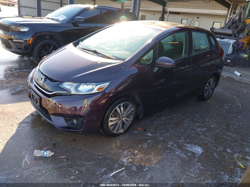 2015 Honda Fit Ex/Ex-L, Затопление, IAAI, VIN 3HGGK5H84FM779412 — фото 2