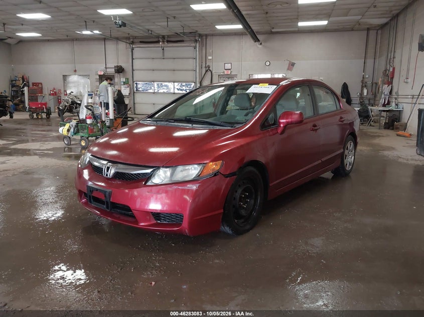 Vin: 2hgfa1f51ah586111, lot: 46783229, honda civic lx 20102