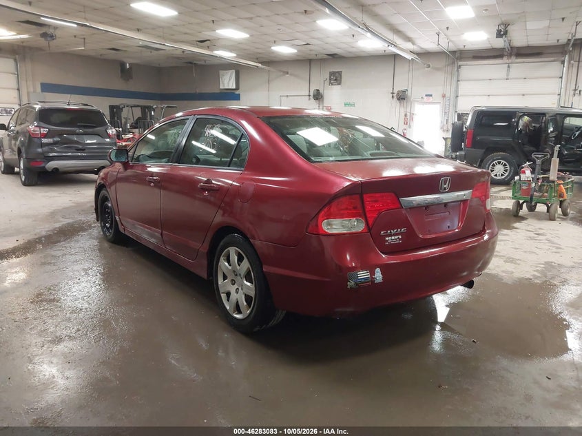 Vin: 2hgfa1f51ah586111, lot: 46783229, honda civic lx 20103