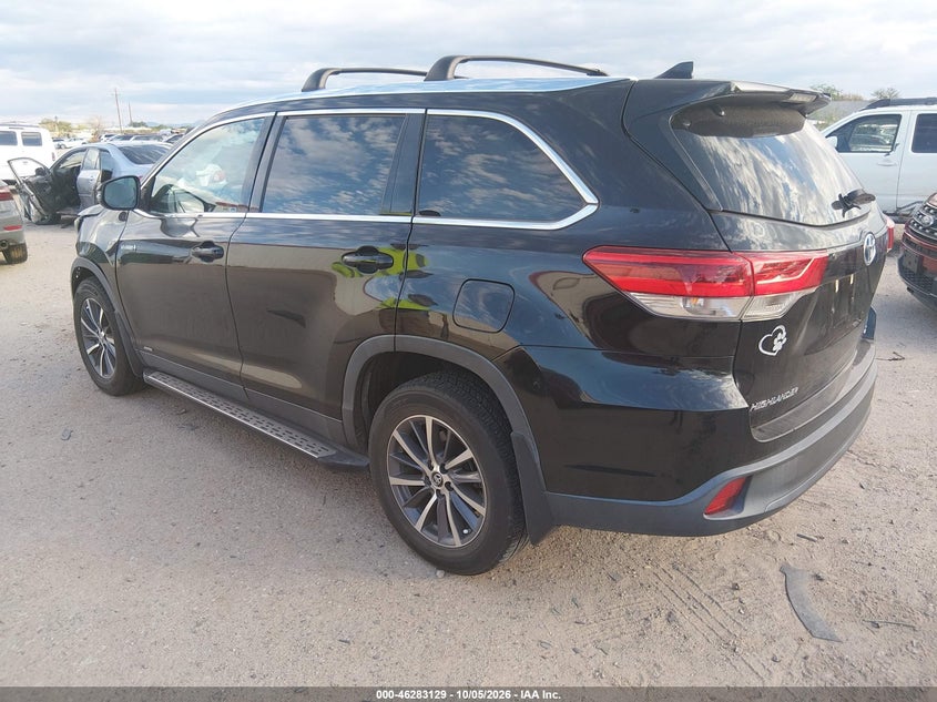 Vin: 5tdjgrfh4ks072840, lot: 46783275, toyota highlander hybrid xle 20193