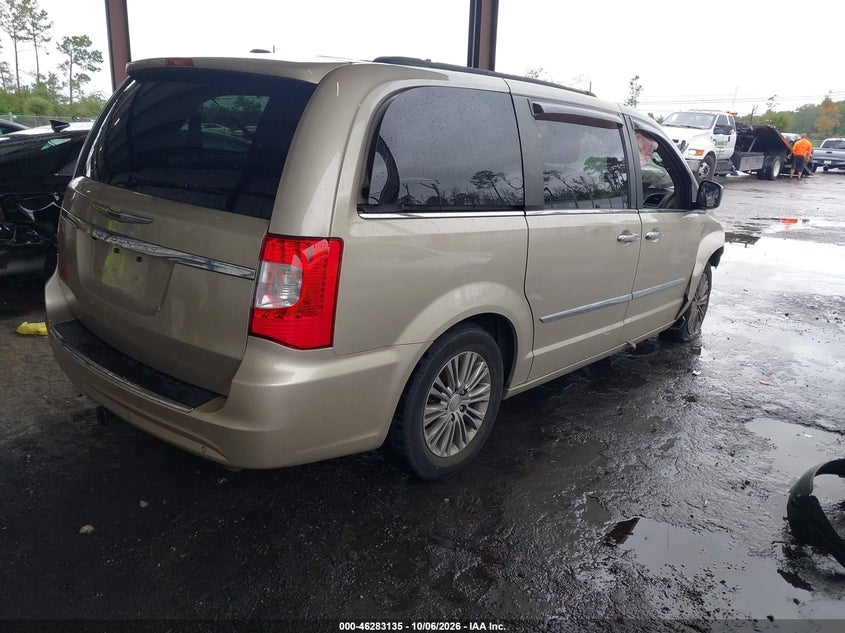 Vin: 2c4rc1cg2dr531323, lot: 46783281, chrysler town & country touring-l 20134