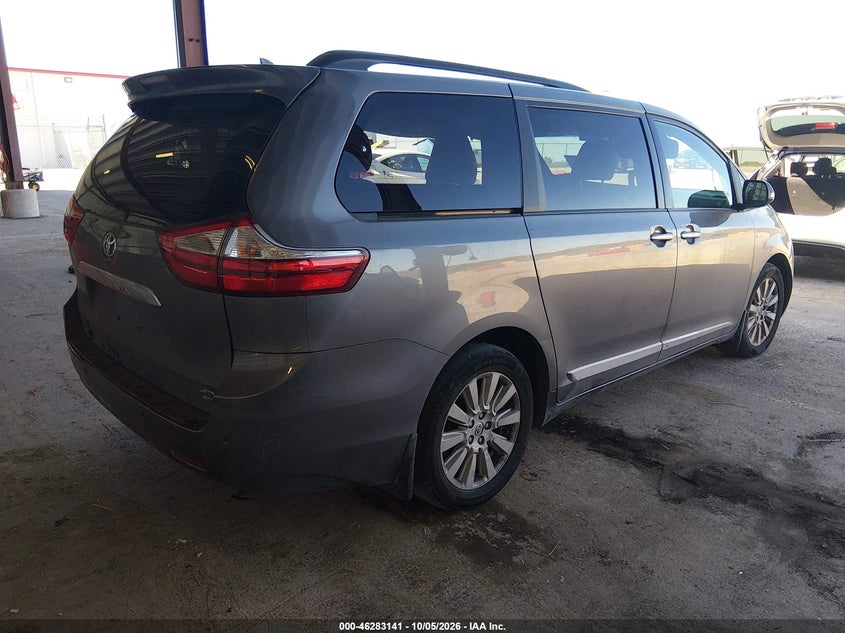 Vin: 5tddz3dc5hs187127, lot: 46783287, toyota sienna limited premium 7 passenger 20174