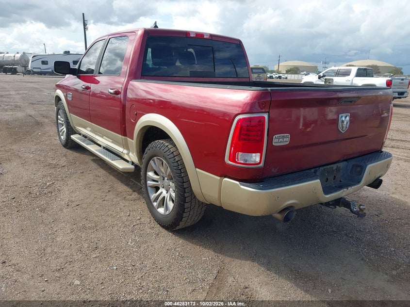 Vin: 1c6rr6pt2es275825, lot: 46783319, ram 1500 longhorn 20143