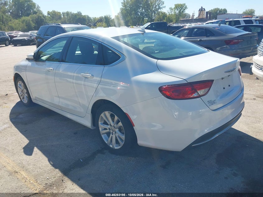 Vin: 1c3cccabxgn146641, lot: 46783341, chrysler 200 limited 20163