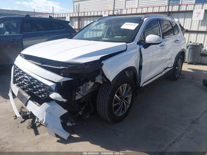 2020 Hyundai Santa Fe Sel, Left Side, IAAI, VIN 5NMS33AD1LH300556 — photo 2