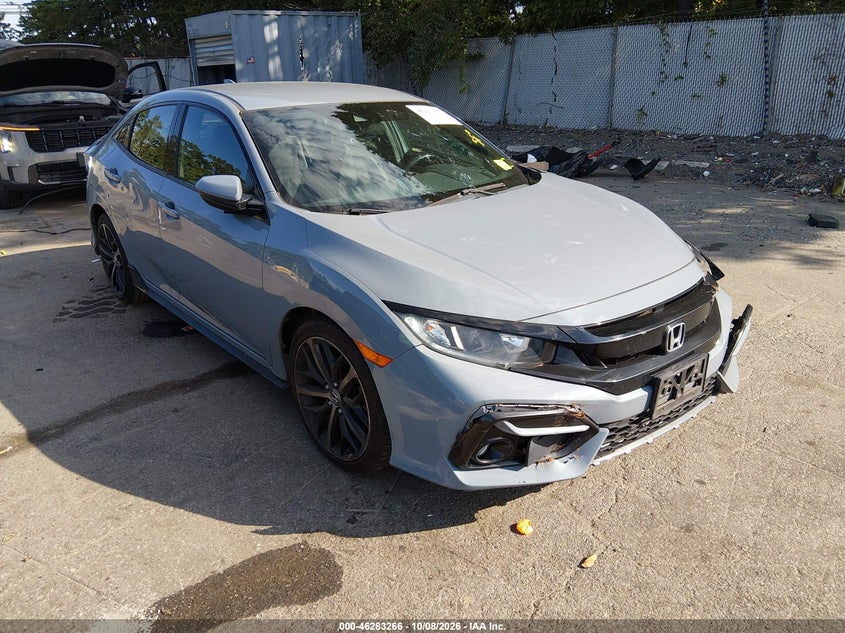 Vin: shhfk7h41mu415242, lot: 46783412, honda civic sport 20211