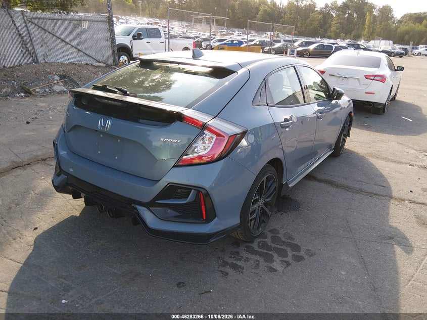 Vin: shhfk7h41mu415242, lot: 46783412, honda civic sport 20214