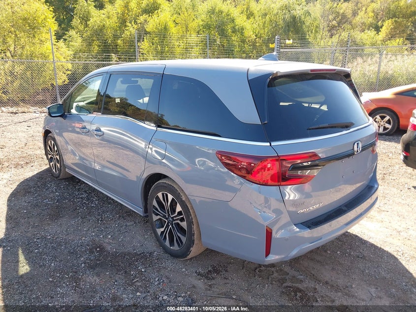 Vin: 5fnrl6h97sb001073, lot: 46783547, honda odyssey elite 20253