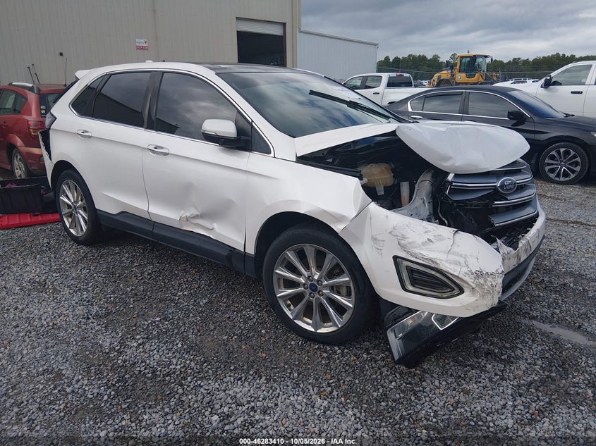 Vin: 2fmpk3k84hbb25408, lot: 46783556, ford edge titanium 20171