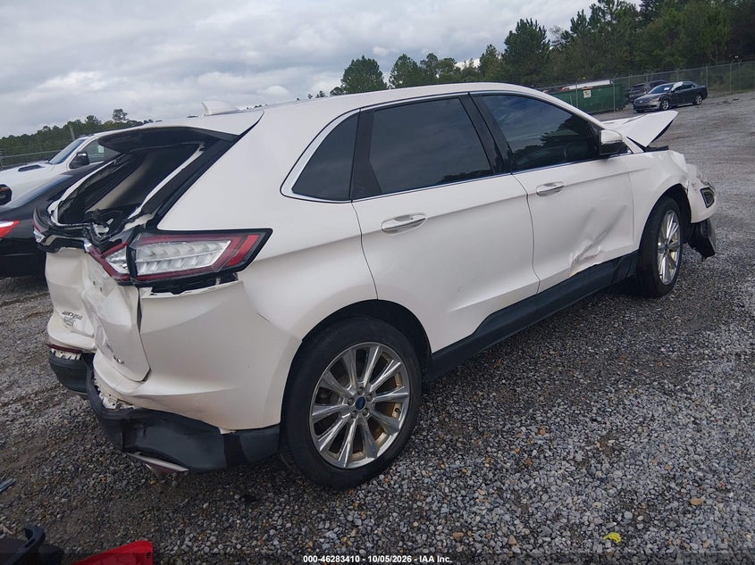 Vin: 2fmpk3k84hbb25408, lot: 46783556, ford edge titanium 20174
