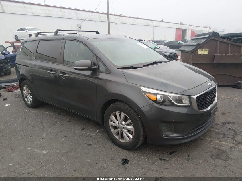 Vin: kndmb5c13h6266232, lot: 46783560, kia sedona lx 20171