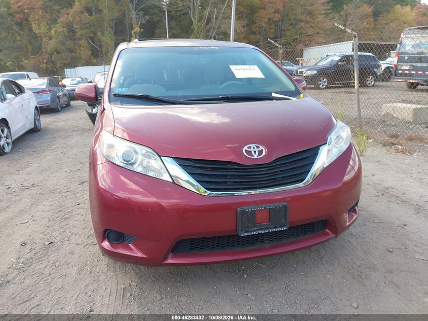 TOYOTA SIENNA 2012 VIN 5TDKK3DC4CS263666