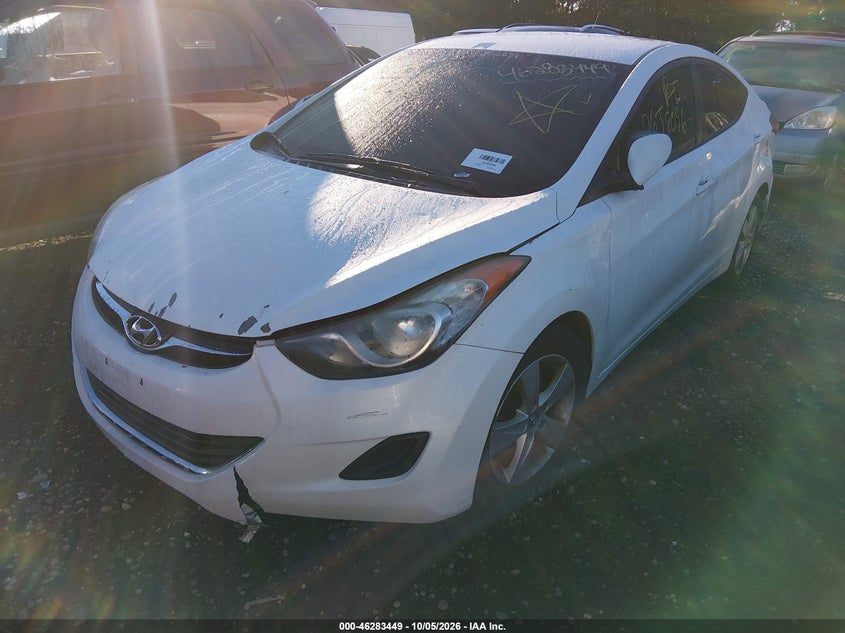 2013 Hyundai Elantra, Front End, IAAI, VIN 5NPDH4AE2DH395187 — photo 2