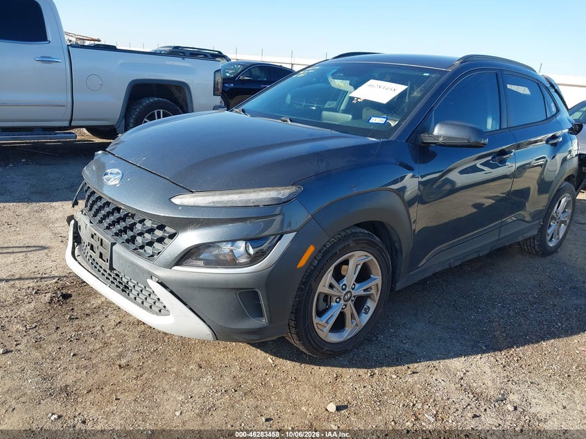 2022 Hyundai Kona Sel, Rear, IAAI, VIN KM8K62AB7NU759730 — photo 2