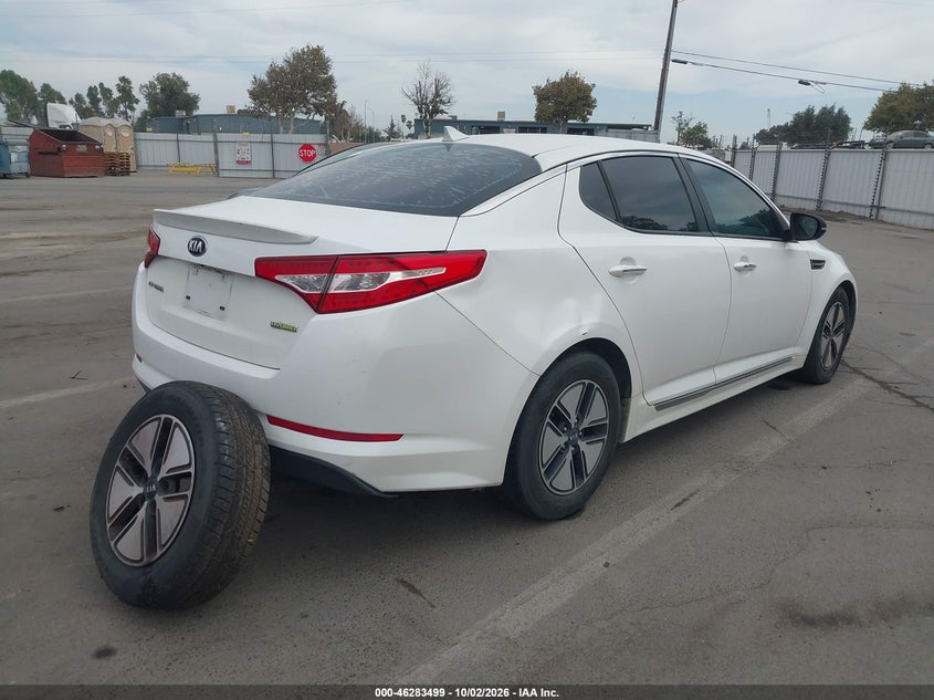 Vin: knagm4ad4c5026679, lot: 46783645, kia optima hybrid ex 20124