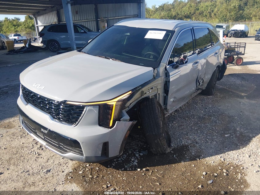 Vin: 5xyrl4jc5tg478654, lot: 46783648, kia sorento s 20262
