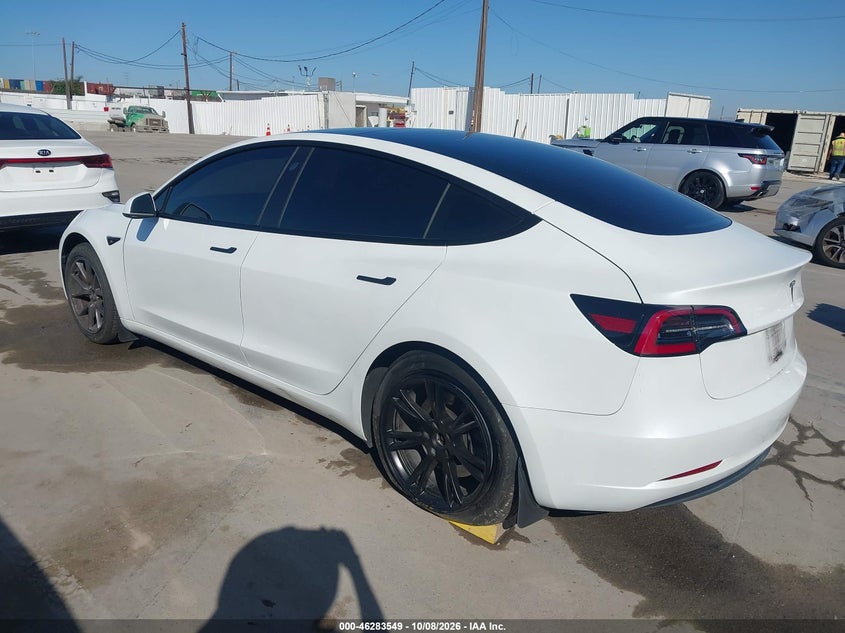 Vin: 5yj3e1ea3pf516161, lot: 46783695, tesla model 3 rear-wheel drive 20233
