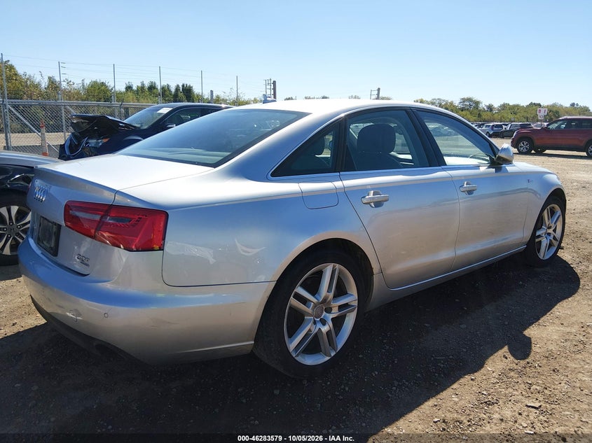 Vin: wauggafc4dn117233, lot: 46783725, audi a6 3.0t premium 20134