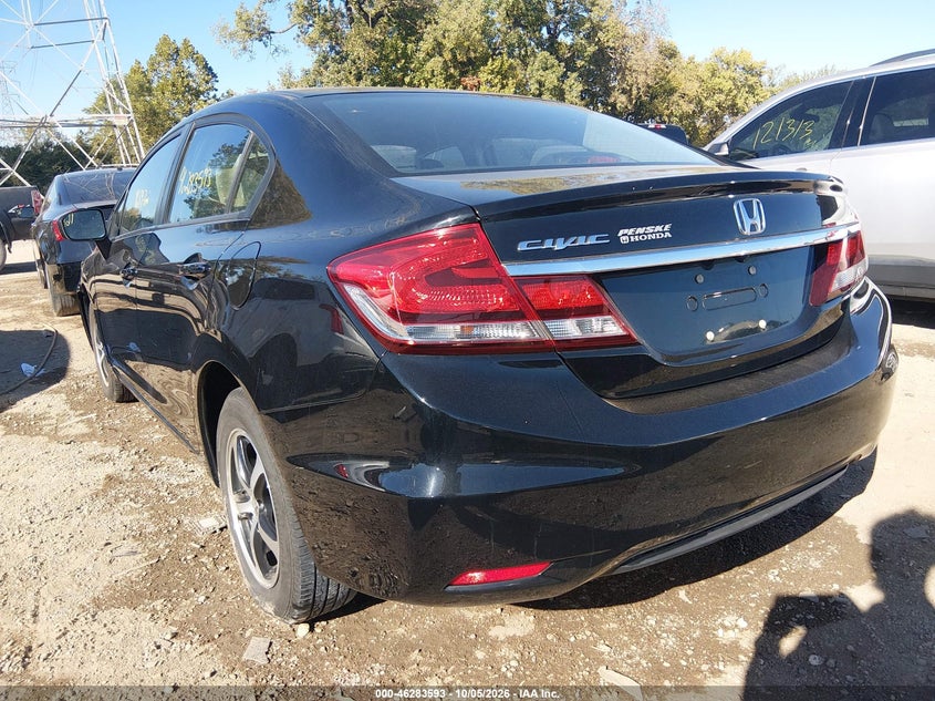 Vin: 19xfb2f72fe095066, lot: 46783741, honda civic se 20153