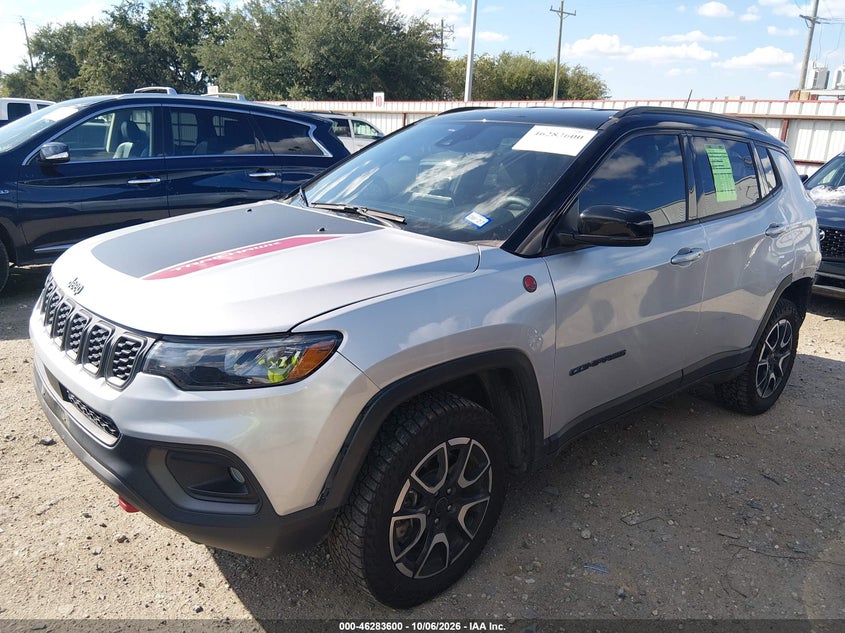 Vin: 3c4njddn9st564719, lot: 46783746, jeep compass trailhawk 4x4 20252