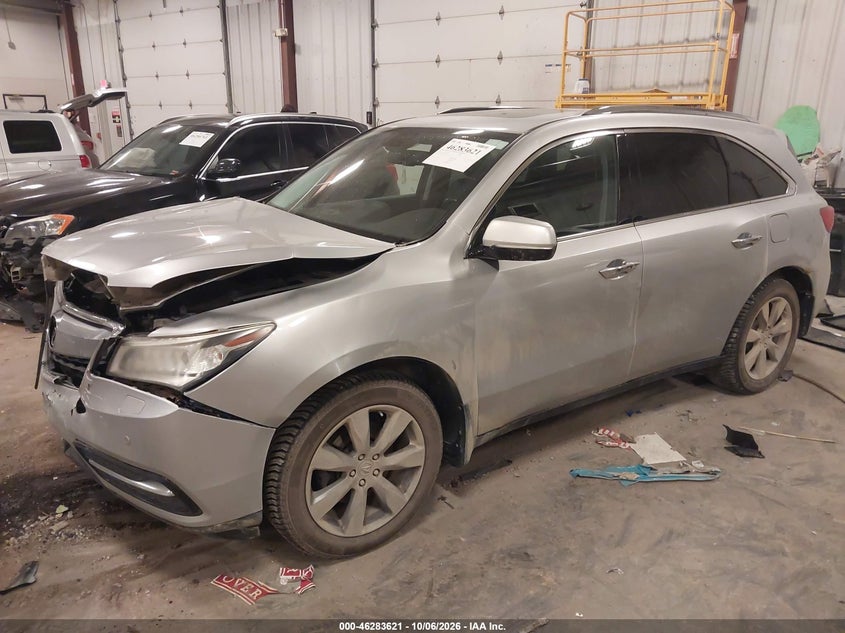 Vin: 5fryd4h86eb503824, lot: 46783767, acura mdx advance pkg w/entertainment pkg 20142