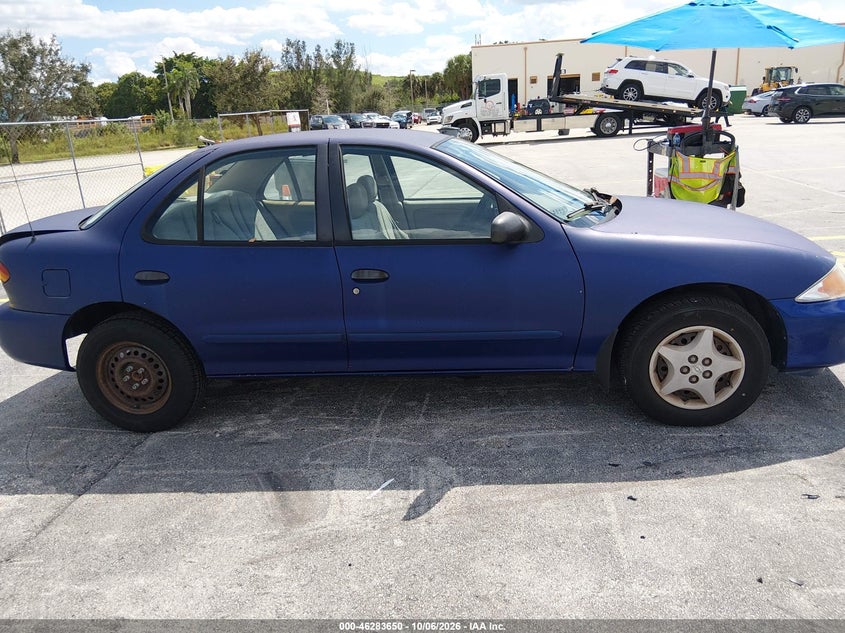 CHEVROLET CAVALIER 2002 VIN 1G1JC524927424448