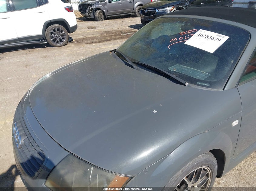 AUDI TT 2001 VIN TRUUT28N011001865