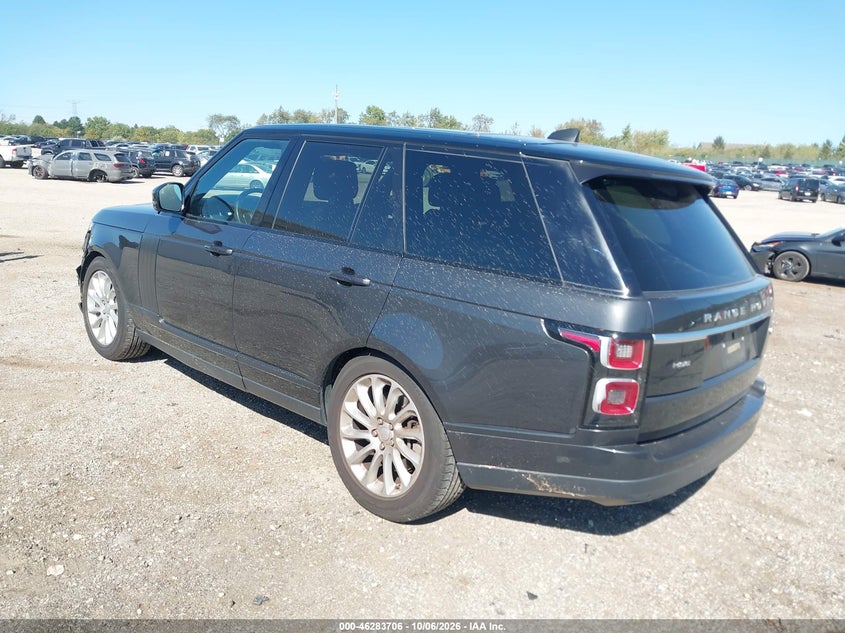 Vin: salgs2sv2ka516508, lot: 46783852, land rover range rover 3.0l v6 supercharged hse 20193