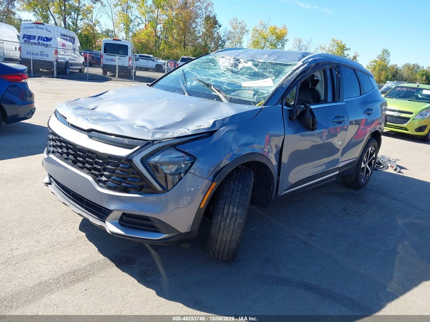Vin: 5xyk3caf3pg010322, lot: 46783892, kia sportage ex 20232