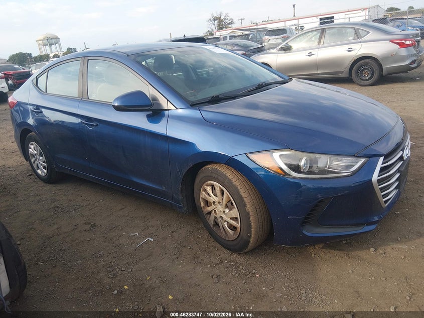 Vin: 5npd74lf7hh155812, lot: 46783893, hyundai elantra se 20171