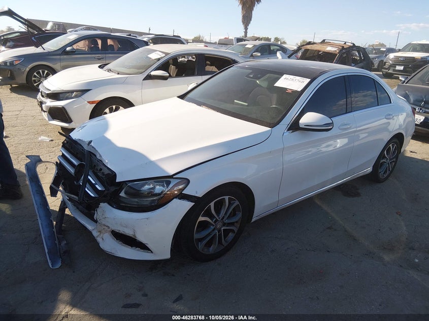 Vin: 55swf4jb4gu130695, lot: 46783915, mercedes-benz c 300 20162