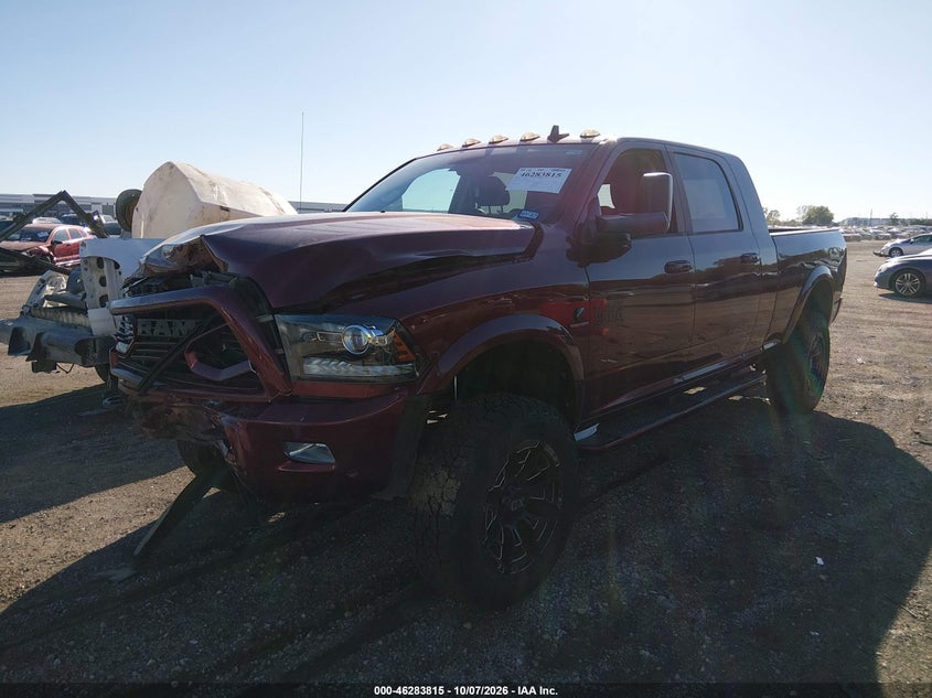Vin: 3c6ur5nl4jg323219, lot: 46783962, ram 2500 laramie  4x4 6'4 box 20182