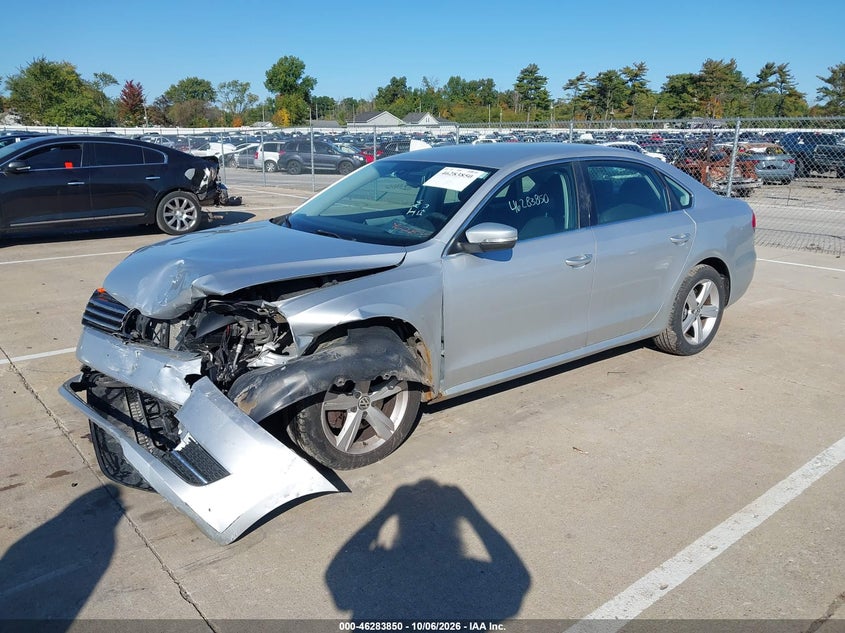 Vin: 1vwbp7a30dc006369, lot: 46783996, volkswagen passat 2.5l se 20132