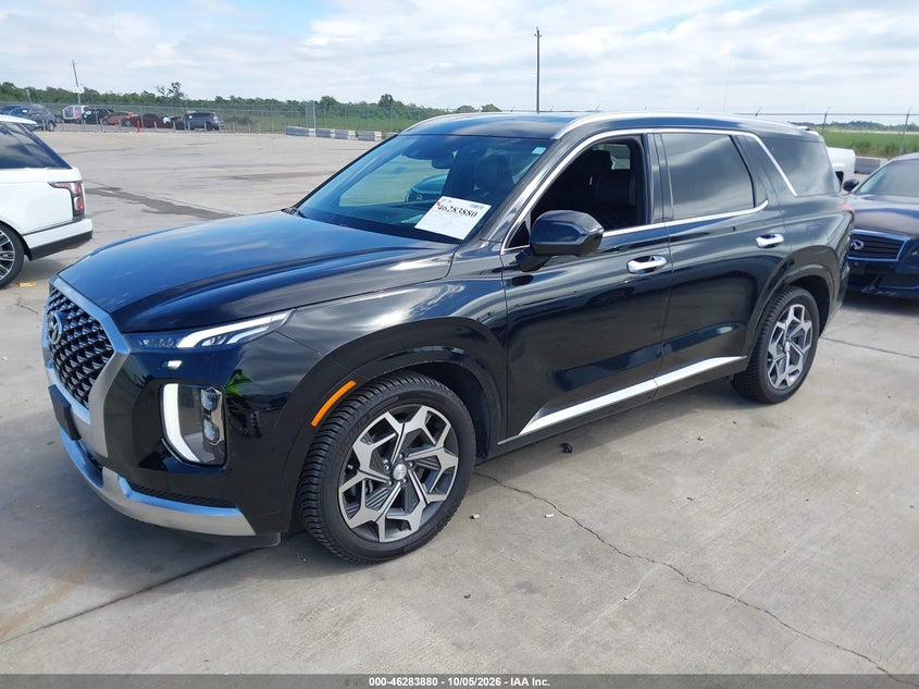 Vin: km8r7dhe6mu299563, lot: 46784026, hyundai palisade calligraphy 20212